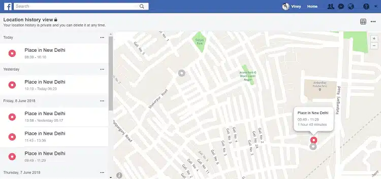 Find Someone's Location on Facebook with Facebook Location History